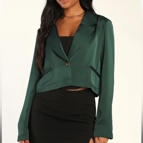 Lulus Tops - Lulu’s Green Blazer